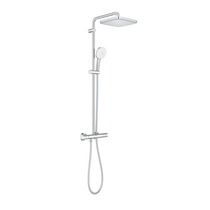 Système de douche GROHE Tempesta System 250 Cube avec thermostat