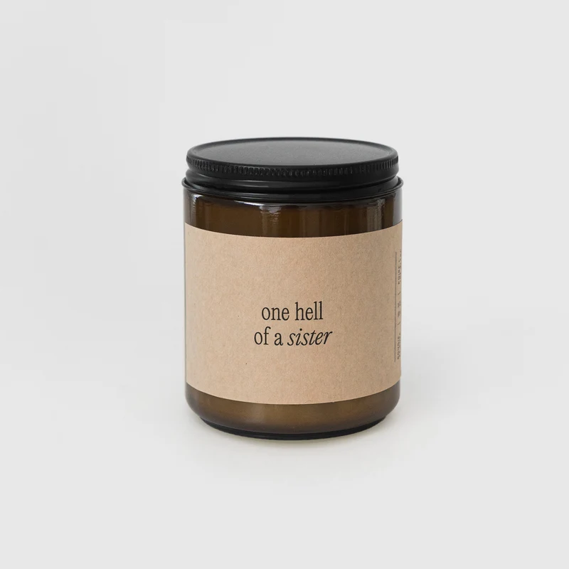 Bougie personnalisée - ambrée
